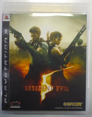 PS3 惡靈古堡 5 Resident Evil 5 (日文/英文亞版)**(二手片-光碟約9成8新)【台中大眾電玩】