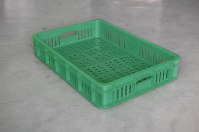 一格搬運箱615*420*105mm-塑膠籃 塑膠箱 儲運箱 網狀搬運箱 工具箱 零件箱 倉儲箱 週轉箱【富晴塑膠】