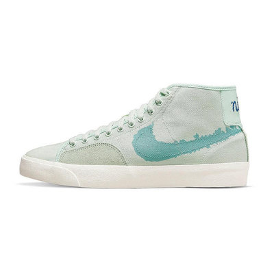 Nike SB Blazer Court Mid Prm 男 白藍 復古 高筒 運動 滑板 休閒鞋 DM8553-300