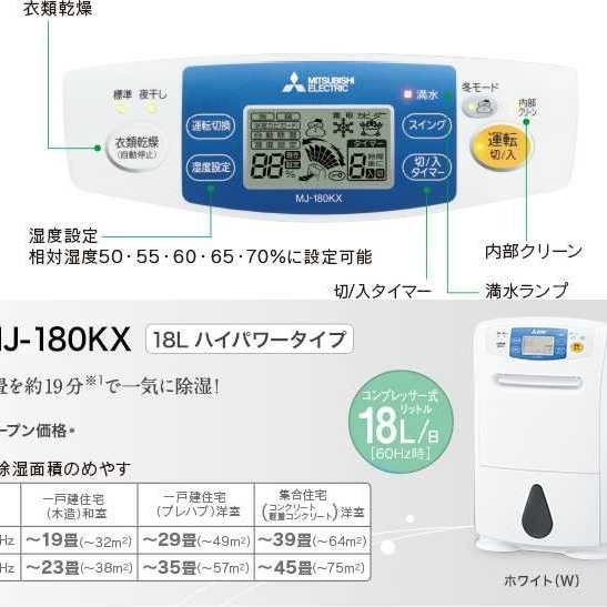 驚安店**MITSUBISHI 三菱除濕機(MJ-180KX) 23坪(大坪數) 省電40