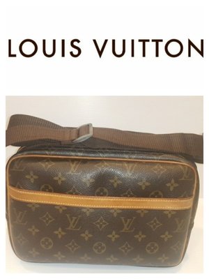 Louis Vuitton 路易威登 皮包 老花LV原花 記者包 Reporter斜背包(M45254)男肩背包真品