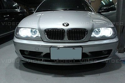 巨城汽車精品 BMW E46 大燈 40瓦 HID 6000K 18個長期保固 效果100分 新竹 威德