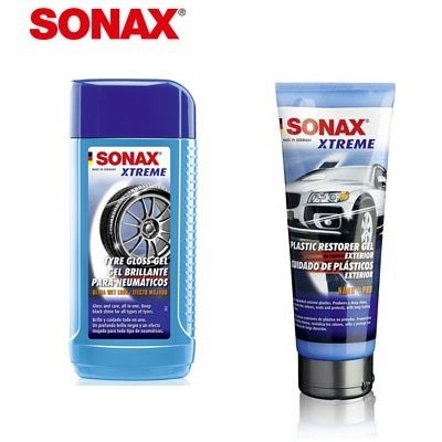 【 huge 急件】SONAX 舒亮 塑膠煥新鍍膜保險桿 防水 /抗污/塑膠還原+極致輪胎鍍膜 合購優惠1250元