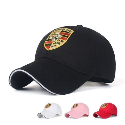 *保時捷帽子帕拉梅拉911網紅帽子男女時尚棒球帽鴨舌帽車迷活動帽~特價