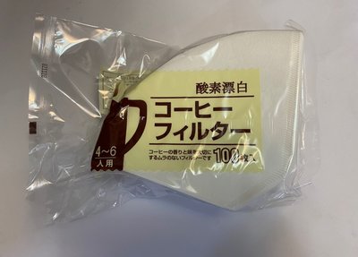 南美龐老爹咖啡 日本製 Kanae 咖奈業 103 扇型濾紙 船型咖啡濾紙 [4~6人用] L號聰明濾杯適用 酵素漂白