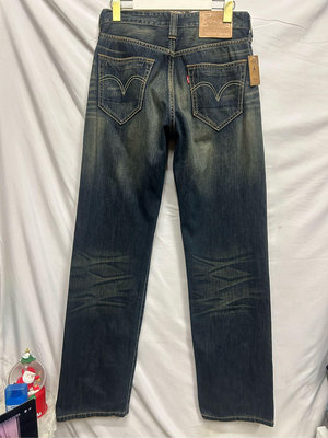 含運，品項很新復古刷色原設計#Levis503直筒皮標牛仔褲#男裝30腰