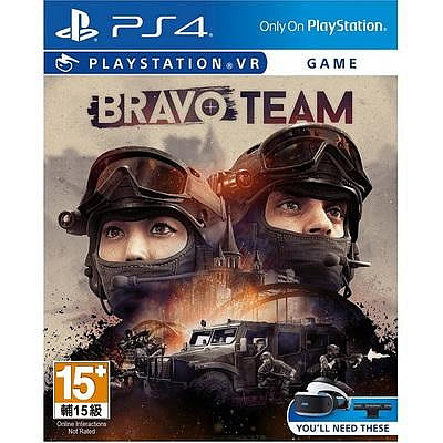 PS4 VR游戲盤 原裝 亡命小隊 Bravo Team 中文英文 支持VR光槍
