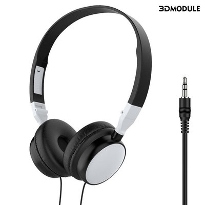 [時光閣]W  3.5mm頭戴式耳機  有線不帶麥可摺疊式 Hi-Fi遊戲耳機的手機平板電腦PC PS4 Xbox On
