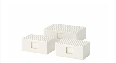 全新正品 IKEA x LEGO 聯名 樂高 收納盒 BYGGLEK 系列 積木遊戲盒 樂高 限定 小 三個