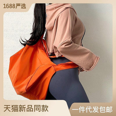 Mitao女生運動單肩背包便攜手提健身包大容量瑜伽訓練包可加logo