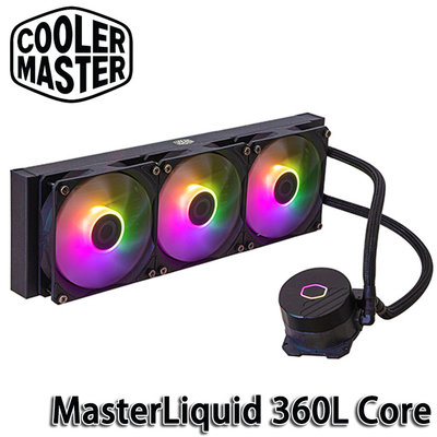 【MR3C】含稅 CoolerMaster MasterLiquid 360L Core ARGB 黑色 水冷散熱器