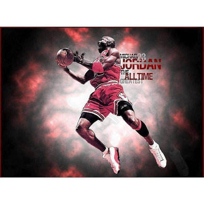 Michael Jordan 籃球明星 喬丹系列 帆布海報 家居  噴繪畫  裝飾畫 背景墻掛畫