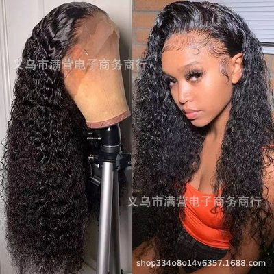 現貨熱銷-Women's medium length curly hair chemical fiber wig hea