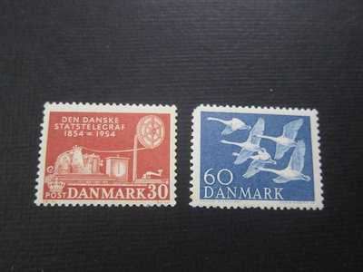 【雲品7】丹麥Denmark 1956 Sc 361-2 set MNH 庫號#B501 17076