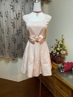 VK九五成新時尚甜美款蝴蝶結粉色唯美洋裝（#36）～直購價590元(MOMA、iROO、Miss O、鴿子)