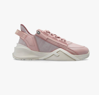 [全新真品代購] FENDI 粉紅色 異材質拼接 Flow 休閒鞋 / 運動鞋 (FF)