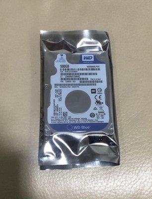 靜電袋未拆 WD5000LPVX 藍標SATA硬碟2.5吋/7200rpm/500G非750G/640G/320G/1T