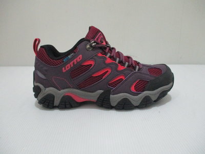 LOTTO 機能型登山鞋 女款 防潑水機能 防臭避震鞋墊 反光 紫紅 LT1AWO3807