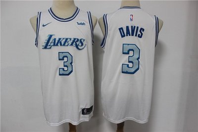 戴維斯(Anthony Davis) NBA洛杉磯湖人隊 2021新款 城市版 白色 球衣 3號