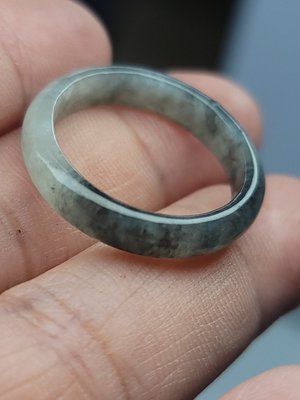 【禎一】烏雞 19.7 mm  戒圈  戒指 指環 板指  A1505