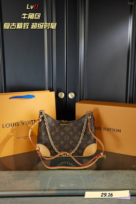 【二手包包】LV Boulogne牛角包（全鋼）一眼心動  夢中情包超級時髦 給你想不到的驚艷尺寸29.1 NO115435