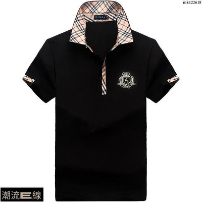 ⚡大碼男裝⚡2XL-8XL 大碼T恤 大尺碼POLO衫 加大尺碼上衣 加肥加大男裝超大碼胖子肥哥寬松8XL純棉格翻領短袖-潮流e線