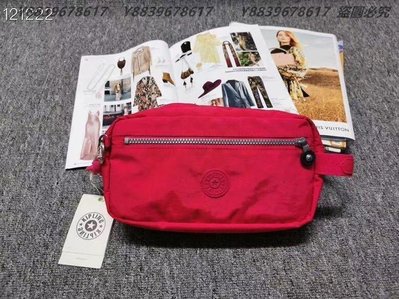 Kipling K13363 玫紅 猴子包 Agot 多夾層化妝包 手拿包 大容量 盥洗包 旅行出遊