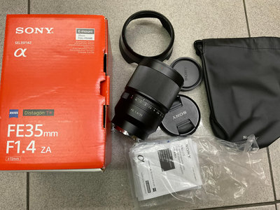 [保固一年][高雄明豐] 95新 Sony FE 35mm F1.4 ZEISS 便宜賣 [B1381]
