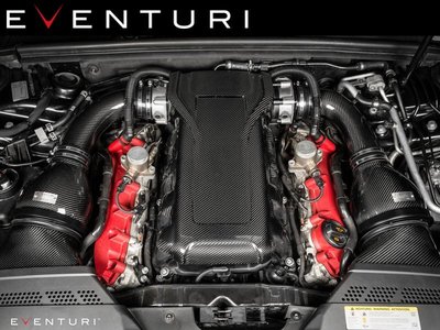 【樂駒】 Eventuri 英國 進氣 Black Carbon Engine Cover AUDI RS4 B8