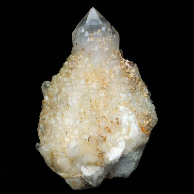 菠蘿晶03–303公克。側芽水晶。白水晶簇。珍藏水晶