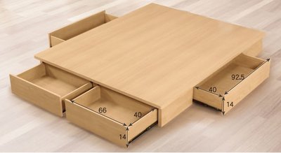 【N D Furniture】台南在地家具-木心板四抽屜5尺雙人床底TH