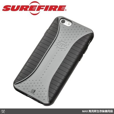 馬克斯 Surefire 速火 i6/i6s 手機殼 抗震耐衝擊高密度聚碳酸酯 (可安裝FirePak) A6-GYBK