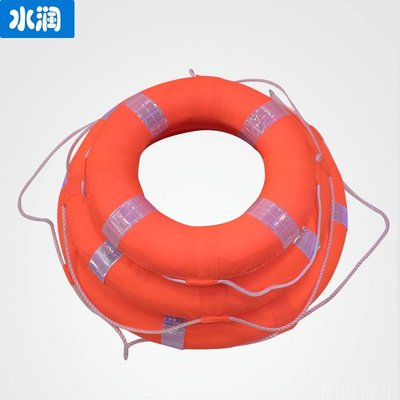水上玩具廠家直銷游泳圈救生圈新款船用泡沫 紅白藍白橘色圈