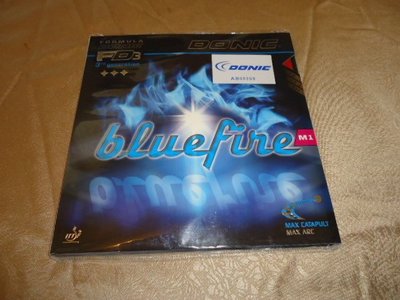 [阿丹桌球]DONIC M1 桌球膠皮 德國 藍色火焰,2.0mm.紅色，一片950元