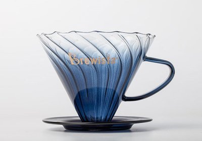 Brewista 圖蘭朵水晶玻璃濾杯 V型 影子濾杯 藍色魅影濾杯 1~2 人用 韓國冠軍愛用濾杯 (75029088)