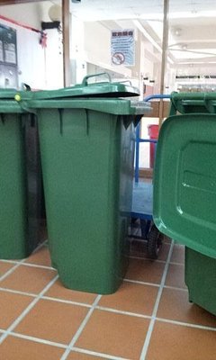 亞毅oa辦公家具 06-2219779 拖桶 餐廳大型垃圾桶 墨綠色工業風 垃圾桶櫃