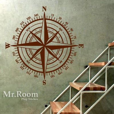 ☆ Mr.Room 空間先生創意 壁貼 旅行指南 (FH070) 指南針 精品 時尚風 旅行 世界地圖 卡典割圖