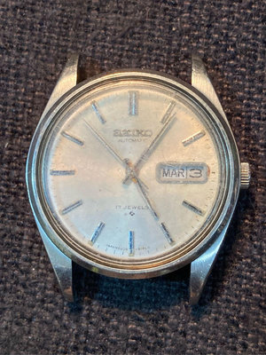 日本製 精工 SEIKO 機械錶 機芯型號6309A 錶徑36mm 手錶不會走動 當練手錶出售 當零件錶出售