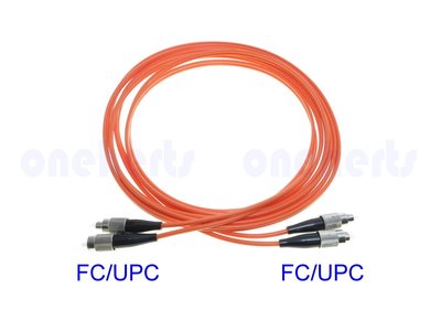 FC-FC多模雙芯光纖跳線 MM62.5 /125 3米 FC/UPC FC/UPC 多模双芯光纖電信級639zjkq