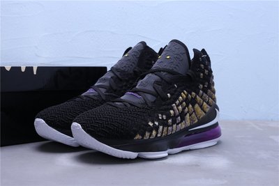 Nike LeBron 17 EP Purple Gold 黑金湖人 白紫 實戰籃球鞋 男鞋BQ3178-004