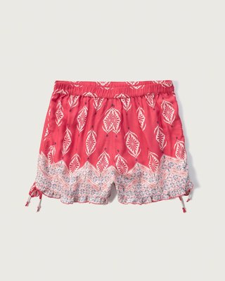 【天普小棧】A&F Abercrombie&Fitch Cinch Side Soft Shorts俏麗休閒短褲XS號