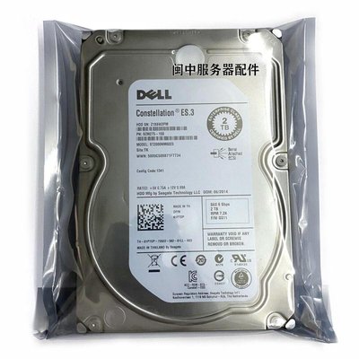 DELL 2T 7.2K SAS 3.5 ST2000NM0023 01P7DP R520 R620 R720硬碟