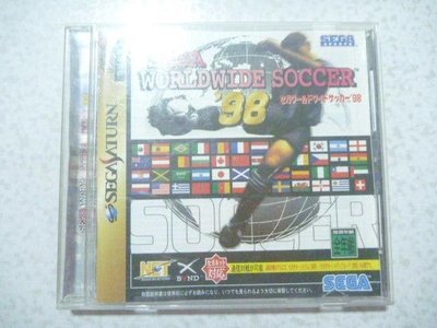【~嘟嘟電玩屋~】SEGA SATURN 日版光碟 ~ 世界足球’ 98　Worldwide Soccer '98