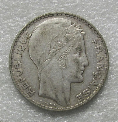 【二手】 法國1933年谷物20法郎大銀幣1695 外國錢幣 硬幣 錢幣【奇摩收藏】