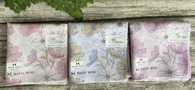 日本製 HANAE MORI 方巾 領巾 手帕 -花朵