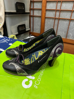 「 二手鞋 」 Macanna 女版跟鞋 US6.5（黑）鐵2-3