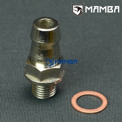 MAMBA M14x1.5 to 5/8" barb Turbo coolant adapter fitting