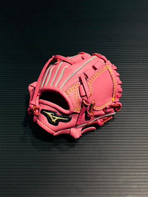 棒球世界 全新美津濃 MIZUNO 迷你投手手套 掌心火鳥鋼印 全牛皮製成 吊飾 鑰匙圈特價粉色