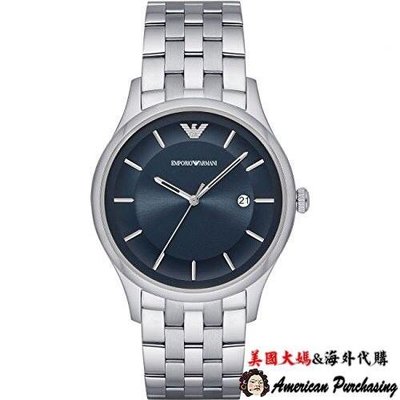 潮牌 EMPORIO ARMANI 亞曼尼手錶 AR11019 藍面計時腕錶 手錶 海外代購-雙喜生活館