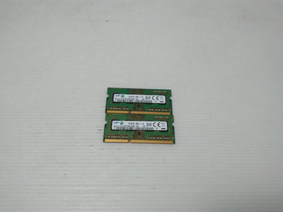 412 [大鋼牙二手3C]筆電記憶體 三星DDR3L-1600/4G/雙通道 ( 一元起標 得標=2支)